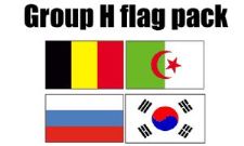 GROUP H Football World Cup 2014 Flag Pack (5ft x 3ft)