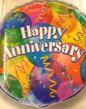 Happy Anniversary 'brilliant balloons' Foil Balloon
