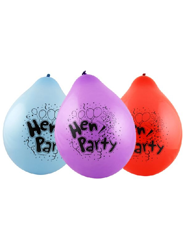 hen Party 9" Latex Balloons (10) 