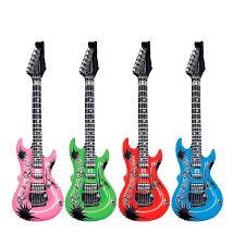 Inflatable Guitar - Assorted Colours