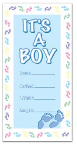 It's A Boy Door Cover