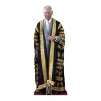 King Charles in Gold Robe Cardboard Cutout  