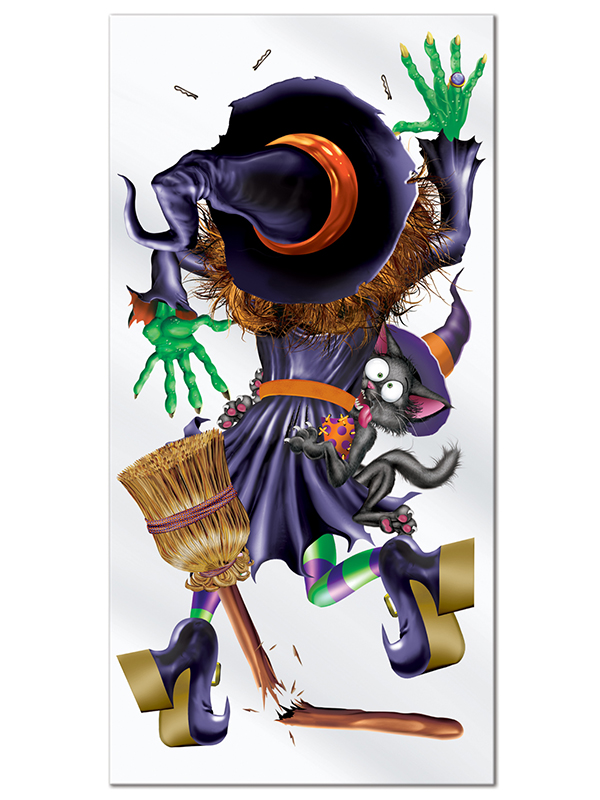 Crashing Witch Door Cover