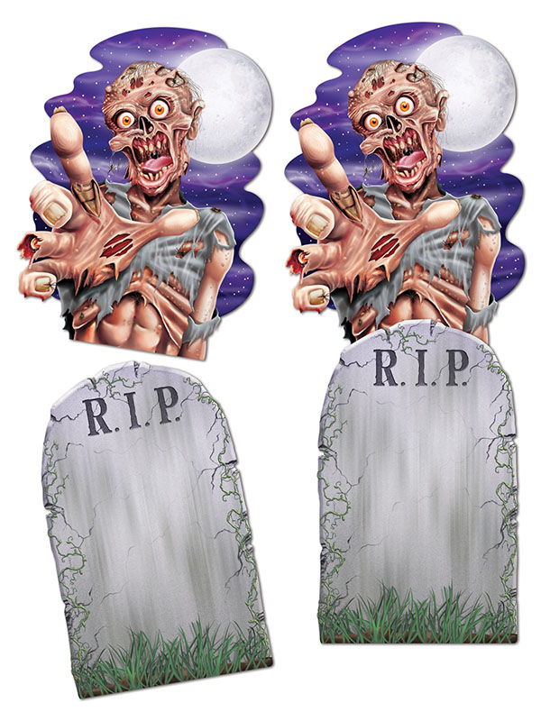 Jumbo Tombstone & Zombie Cutouts