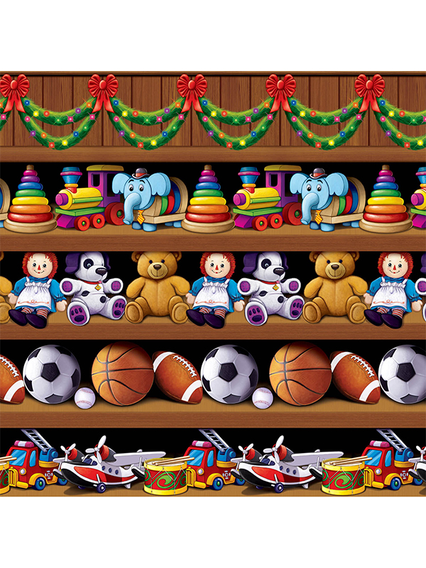 Santa's Workshop Backdrop 4' x 30'*** 