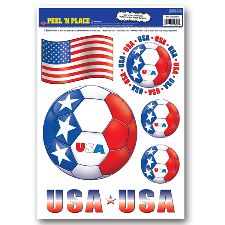 USA Peel 'n' Place Removable Stickers 
