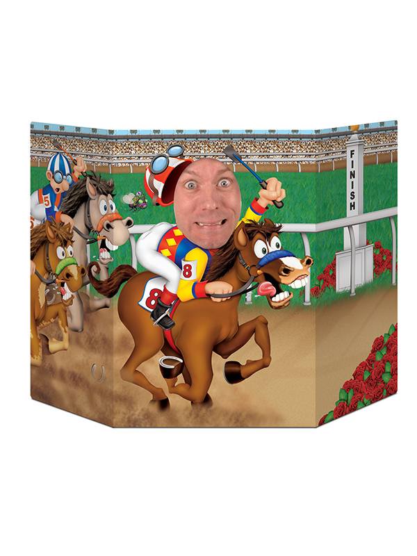 Horse Racing Photo Prop 3' 1" x 25"