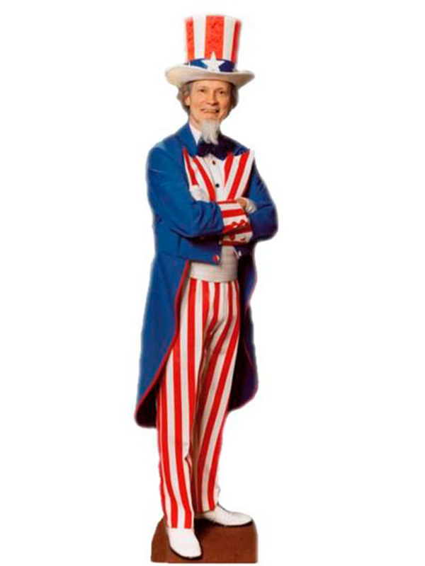 USA American 'Uncle Sam' Cardboard Cutout 