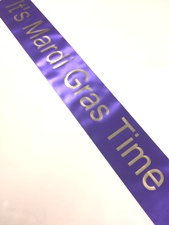 Mardi Gras Party Sash