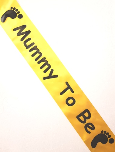 Mummy to be Sash - Yellow   