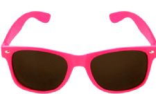 Pink Neon Wayfarer Glasses