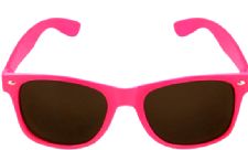 Pink Neon Wayfarer Glasses