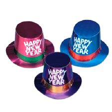 New Year Foil Top Hat - 10