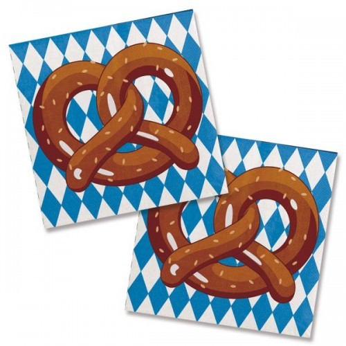 oktoberfest pretzel napkins novelties parties direct ltd