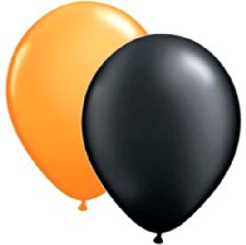  Balloons Standard 12" Orange and Black