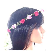 Flower Headband Garland - Pink