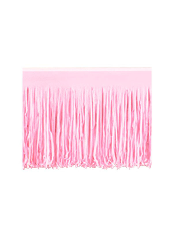 Pink Tissue Fringed Drape 
