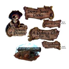 Pirate Cutouts  (4 per pack)  