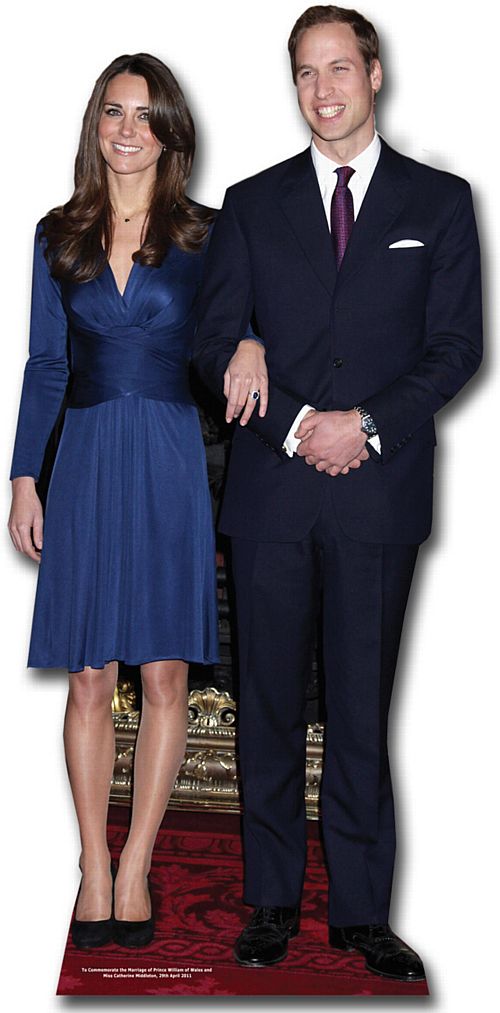 Prince William and Kate Middleton Lifesize Cardboard Cutout