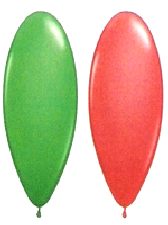  Balloons Standard 12" Red And Green