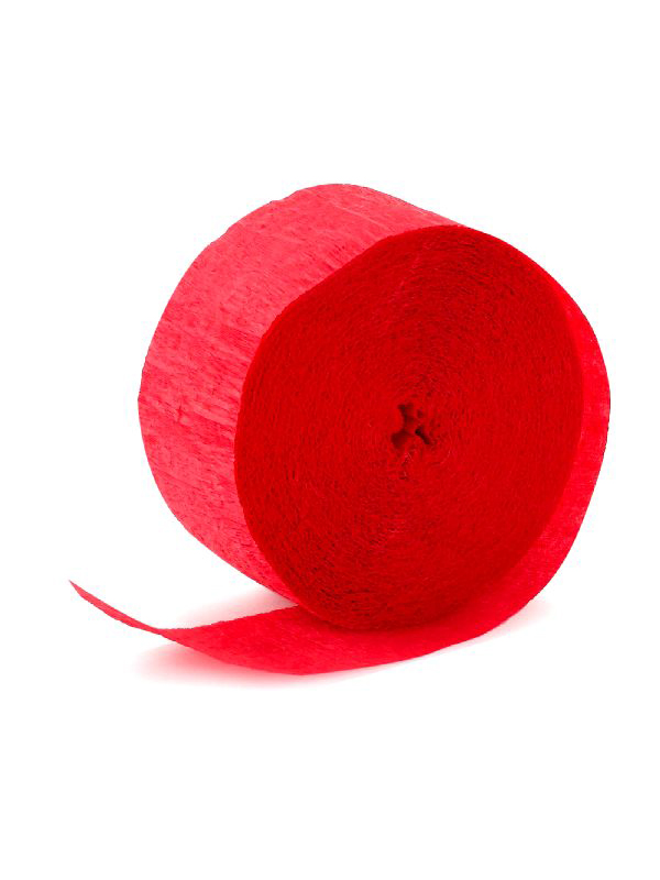 Crepe Streamer -  Red
