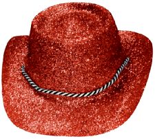 Glitter Cowboy Hat Red