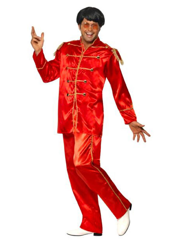 Sgt. Pepper Costume Red With Gold Trim, Medium