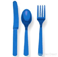 Royal Blue Cutlery Assorted 