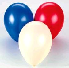 Balloons Standard 12" Red/White/Blue