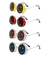 Flip-Up Smiley Face Novelty Sunglasses