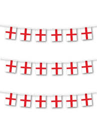 6m 20 flag St George Cross Bunting (England)