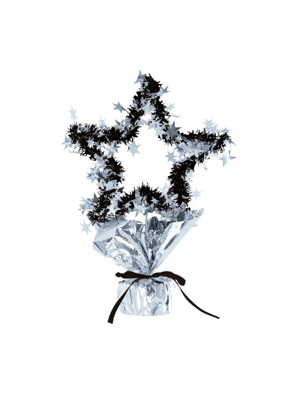 Star Gleam 'N' Shape Centrepiece Silver And Black (Quantity 1)