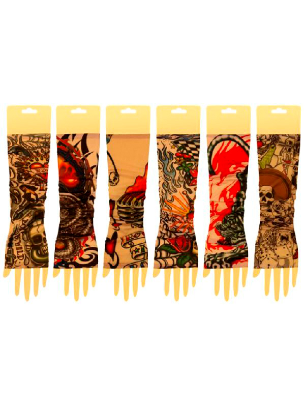 Tattoo Arm Sleeve Colour Design - Pair *** ONE  LEFT IN STOCK ***