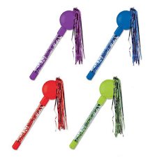 Tinsel Globe Assorted Colours Maracas (1 pair)