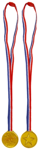 Gold Winners Medal on Cord
