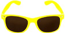 Yellow Neon Wayfarer Glasses