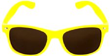 Yellow Neon Wayfarer Glasses