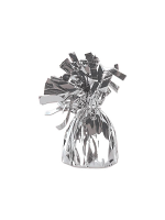  Balloon Weight Foil Wrapped Silver