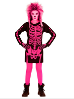 Skeleton Gal Pink Costume