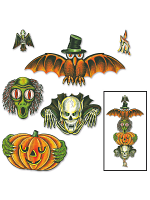 Vintage Halloween Totem Pole Cutouts 6"-28"