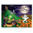 Halloween Insta-mural 5ft x 6ft  *** 1 only in stock ***