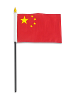 China Table Flag with Stick and Base