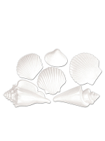 White Plastic Seashell Decoration