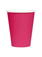 Hot Pink 9oz Paper Cup