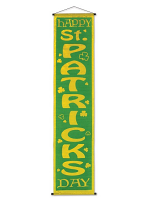 Happy St Patrick's Day Velvet Lame Door Panel