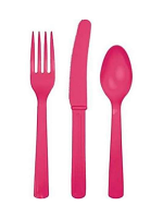 Hot Pink Cutlery 