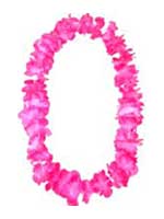 Hawaiian Island Lei Silky Flower Garland - Pink