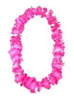 Hawaiian Island Lei Silky Flower Garland - Pink