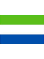 Sierra Leone/Sierra Leonean Flag 5ft x 3ft (100%poly) With Eyelets