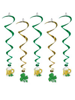 St Patrick Whirls 5 Hanging Decoration Per Pack 40"